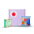 Kid's Box fioletowy. Zestaw na dzień dziecka.