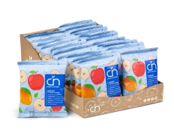 Jabłko o smaku mango - Suszone chipsy z jabłek - box 24 sztuki