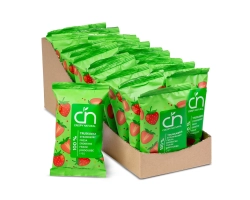 Truskawka 100% - Suszone chipsy z truskawek - box 20 sztuk