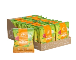 Jabłko o smaku mango i matchy, musujące - Suszone chipsy z jabłek - box 24 sztuki